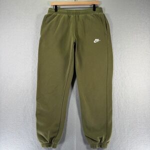 Nike Club Fleece Olive Green Sweatpants Mens Size M Casual Joggers